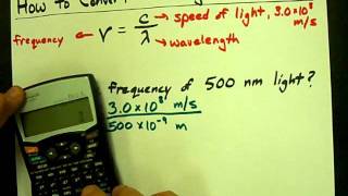 How to Convert Wavelength to Frequency [upl. by Spatz]