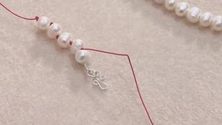 How To Knot Pearls On A String [upl. by Talyah]