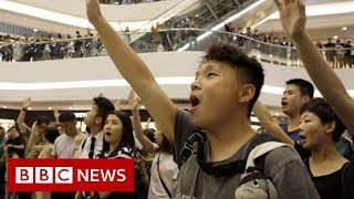 Glory to Hong Kong Singing a new protest anthem  BBC News [upl. by Nnairda]