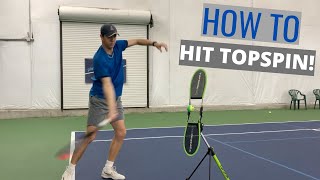 How To Hit Topspin in 4 Simple Steps Using The TopspinPro [upl. by Yarled]