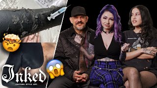 What Do You Think About Blackout Tattoos  Tattoo Artists React [upl. by Zemaj]