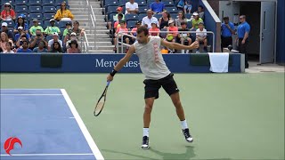 Tennis Backhand Slice In Slow Motion  Compilation [upl. by Retsev774]