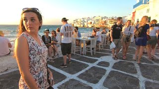 Exploring Mykonos Town Greece  Tourist Heaven or Hell [upl. by Ainatnas]