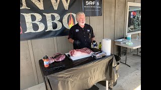 Myron Mixon  BBQ Brisket Demonstration 51119 [upl. by Ciccia]