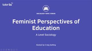 Feminist Perspectives on Education [upl. by Anyd]