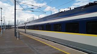 Eurostar Siemens Velaro Class 374 ICE 3 High Speed Train TGV departing Ebbsfleet International UK [upl. by Anderea]