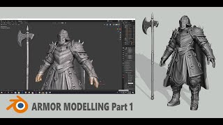 Blender 29  Armor Modelling [upl. by Esiled640]