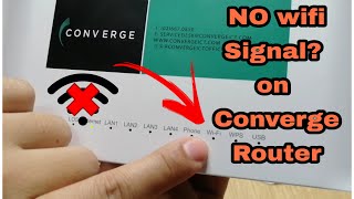 No wifi signal on converge router solved  Hoo basics [upl. by Ruel]