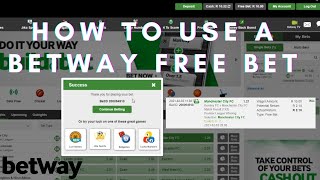 How to use a free bet on Betway South Africa [upl. by Liauqram]