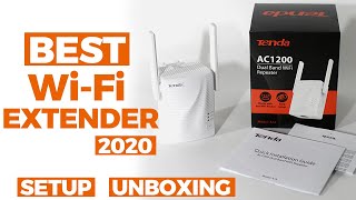 HOW TO SETUP Tenda A18 RANGE EXTENDER AC 1200 WIFI AT HOME [upl. by Azzil]