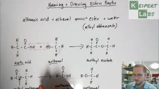 Esters  Drawing Structural Formulae and Naming Practice [upl. by Lletnohs]