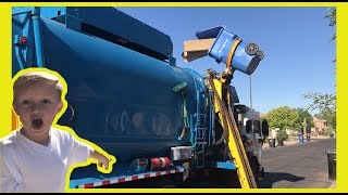 Fun Garbage Truck Ride  Video for Kids [upl. by Aihtekal]