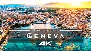 Geneva Switzerland 🇨🇭  by drone 4K [upl. by Imim732]