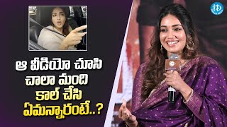 Nivetha Pethuraj About That Viral Video  Paruvu PreLaunch Event  iDream Media [upl. by Nylrem]