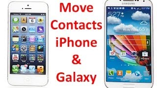 How to Transfer Contacts Between iPhone amp Samsung Galaxy [upl. by Meelak]