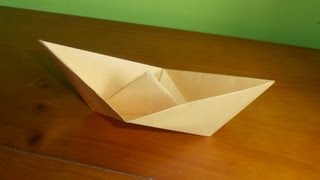 ⩥ Cómo hacer un BARCO 🛶 de papel FÁCIL  Origami PASO A PASO [upl. by Adnole]