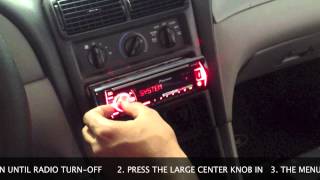 How To Set Clock on Pioneer Car Radio [upl. by Ylrebmic]