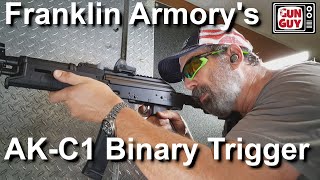 Shooting FAST with the Franklin Armory AK C1 Binary Trigger [upl. by Woodson]