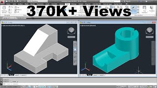 AutoCAD 3D Basics Training Exercises  1 of 3 [upl. by Eidroj]