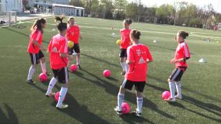 Techniktraining FC Bayern München U17 Frauen und Mädchen [upl. by Kcoj]