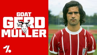 Gerd Müller Der Bomber der Nation  OneFootball GOATs [upl. by Anauqat520]