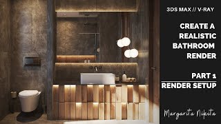 Beginner to PRO tutorial  Part 1  Rendering Settings 3ds Max amp VRay [upl. by Benedicto]