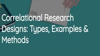 Correlational Research Design  Types Examples amp Method [upl. by Leuname]