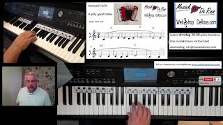 Keyboard Cursus 1120 of 50 keyboard lessons Play along Tutorial video [upl. by Averil]