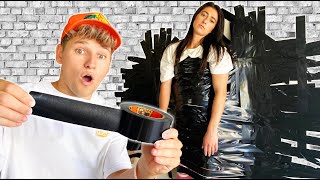 DUCK TAPE PRANK ON MY GIRLFRIEND [upl. by Iturhs]