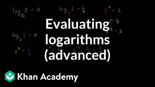 Fancier logarithm expressions  Logarithms  Algebra II  Khan Academy [upl. by Ihel]