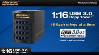 Aleratec 116 USB 30 Copy Tower Duplicator part 330110  USB Duplicator [upl. by Nicolette]