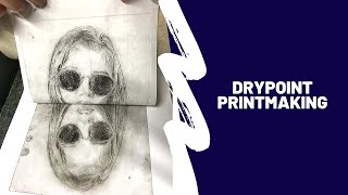 Drypoint Etching Printmaking Demo on Plexiglas [upl. by Hymen156]