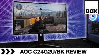 AOC C24G2UBK 165Hz 24 Curved Gaming Monitor Review [upl. by Odirfliw]