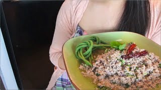 LarbLaab Spicy Pork Salad Recipe ลาบหมู  Hot Thai Kitchen [upl. by Nirrok]