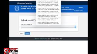 Tutorial domande Graduatorie Docenti GPS 2022 [upl. by Dougald]