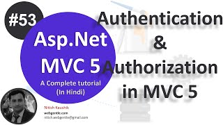 53 Authentication and Authorization in mvc  mvc tutorial for beginners in net c [upl. by Kitarp]