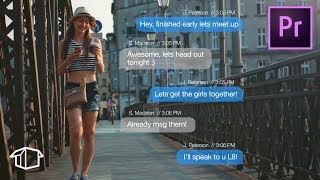 Make iPhone Text Effect  Adobe Premiere Pro Tutorial [upl. by Leisam806]