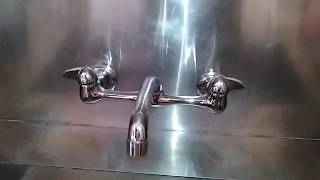 WALL MOUNT KITCHEN FAUCET REPLACEMENT [upl. by Celestyna]