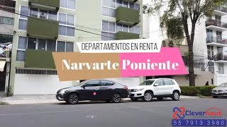 DEPARTAMENTO RENTA EN COLONIA NARVARTE CDMX [upl. by Siuoleoj13]