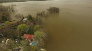 Flood in VaudreuilDorion QC from a DRONE May 7 2017 [upl. by Dehlia]