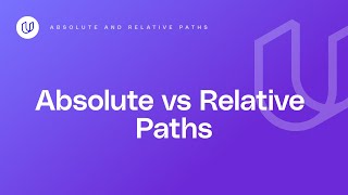 Absolute and Relative Paths [upl. by Marteena]