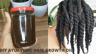 DIY Ayurvedic Hair Oil for Extreme Natural Hair Growth and Retention  Limitless Bloom [upl. by Noslrac]