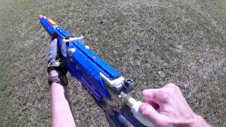 OVER 450 FPS Nerf Mod  LS4B custom quotSniper Riflequot [upl. by Farman]