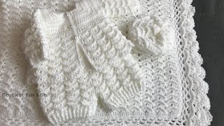 Easy crochet baby cardigancrochet for life 0308 [upl. by Nuaj20]