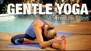 Gentle 45 Minute Tropical Yoga Class  Five Parks Yoga [upl. by Annelg376]