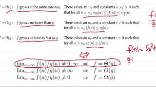 Asymptotic Notations using Limits [upl. by Notsirb]