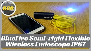 BlueFire Semirigid Flexible Wireless Endoscope IP67  Product Review  Wifi Enable Endoscope [upl. by Drahnreb446]