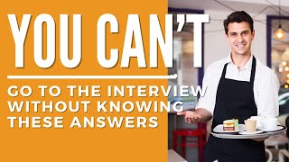 Server Interview Questions  How to Become a Waiter  Waitress amp Waiter Training [upl. by Fregger107]