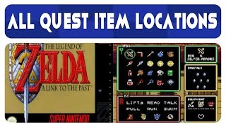 Zelda A Link To The Past  All Quest Item Locations 24 [upl. by Ulrica]