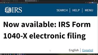 Now available IRS Form 1040X electronic filing [upl. by Hepsoj]